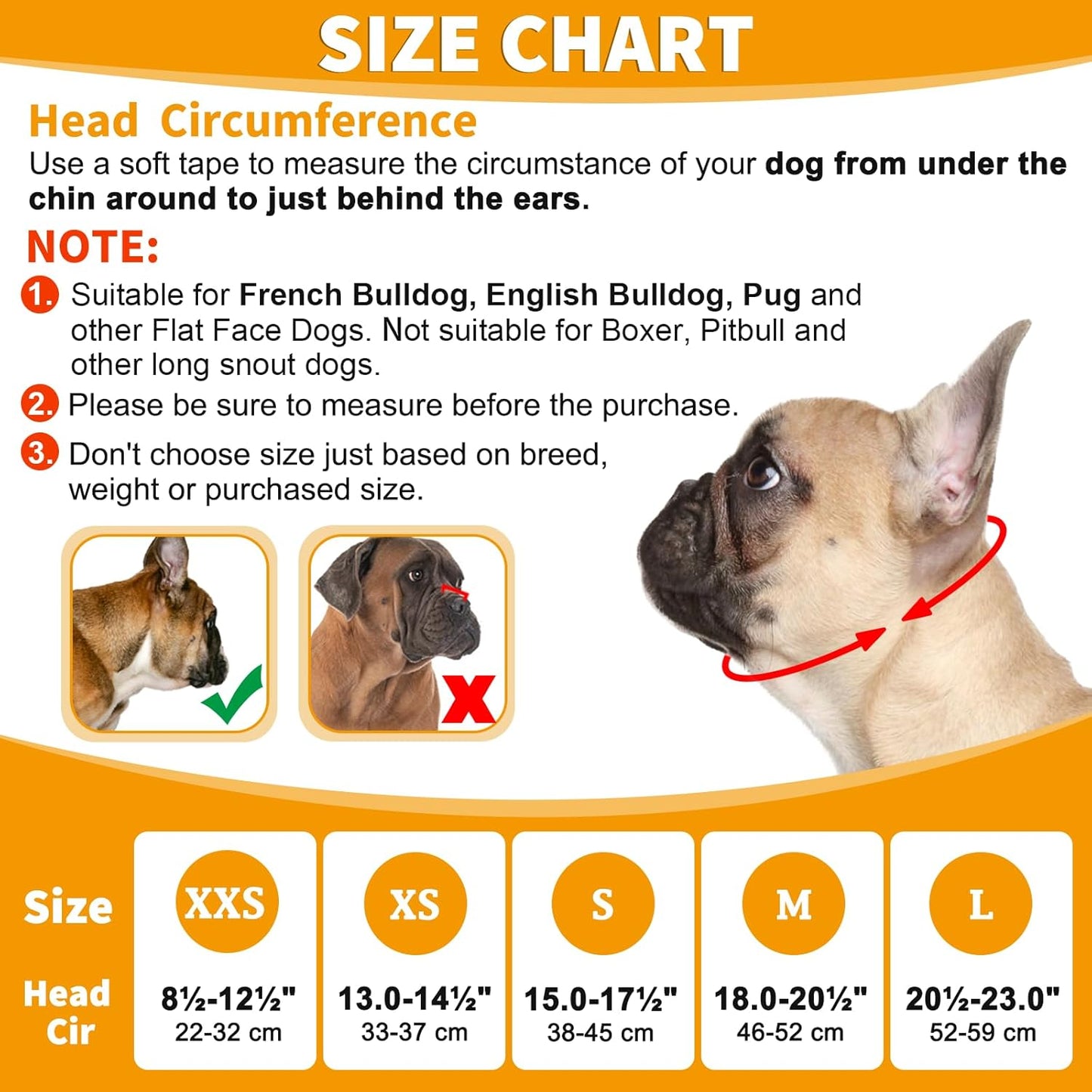 BARKLESS French Bulldog Muzzle, Short Snout Mesh Dog Muzzle with Tongue Out Design for Flat Face Dog Shih Tzu English Bulldog,Prevent Biting Chewing Allows Grooming
