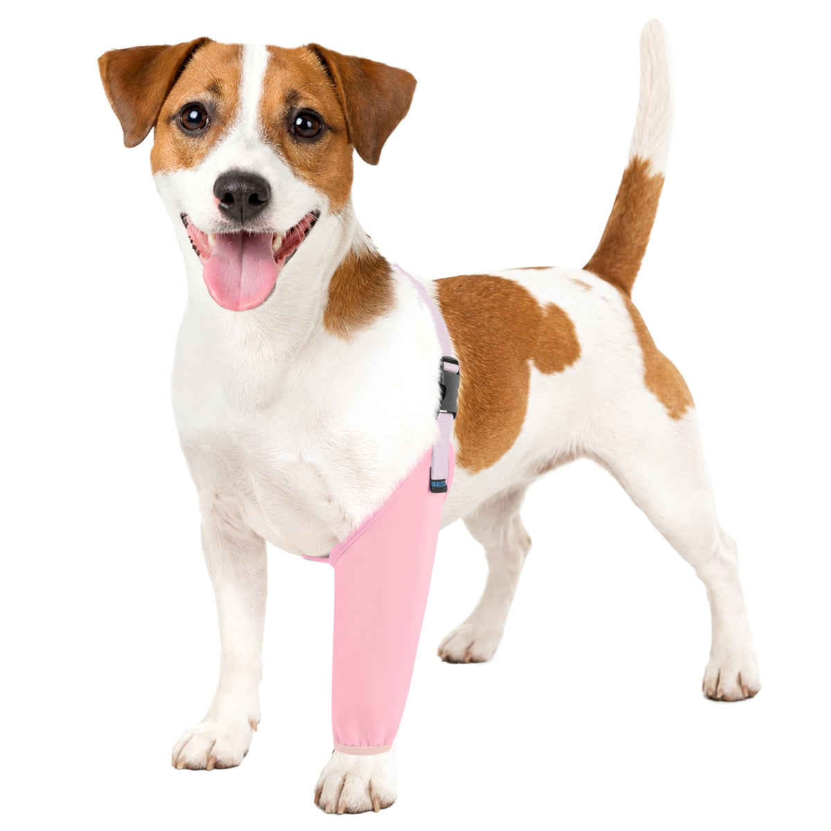 BARKLESS Small Dog Front Leg Sleeve for Wound, Surgery Suit to Stop Licking