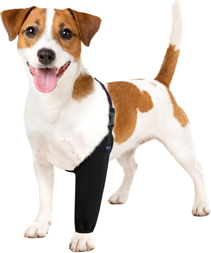 BARKLESS Small Dog Front Leg Sleeve for Wound, Surgery Suit to Stop Licking