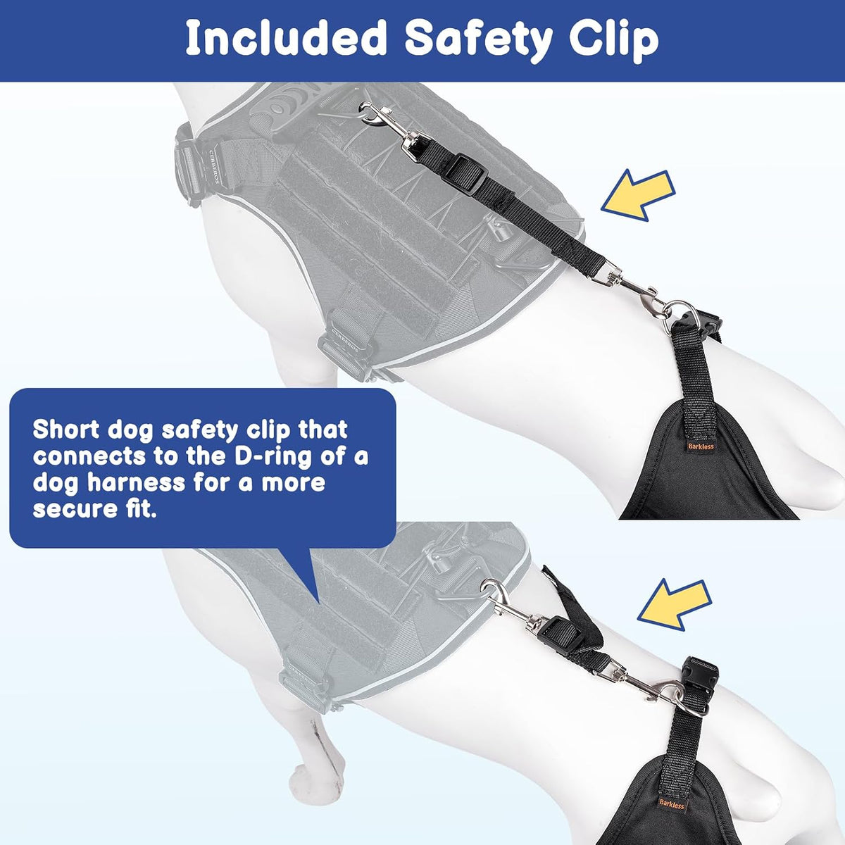 BARKLESS Single Dog Rear Leg Sleeve to Stop Licking, Suit for Post Surgery