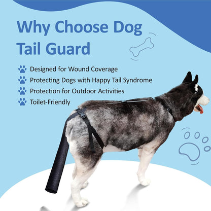 BARKLESS Dog Tail Protector, Dog Tail Wound Cover for Medium Large Dogs