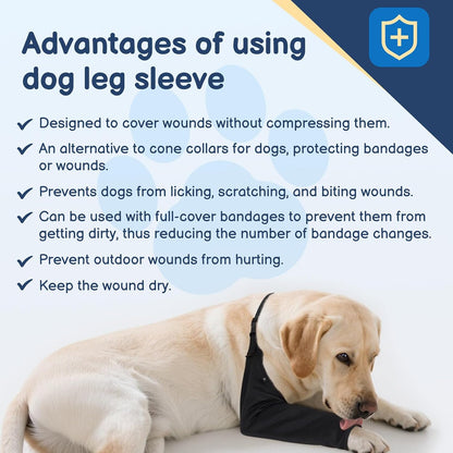 BARKLESS Dog Leg Sleeve for Front Single Leg After Surgery to Stop Licking