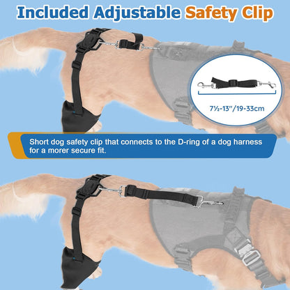 BARKLESS Rear Leg Sleeve with Paw Protector, Dog Bootie to Prevent Licking