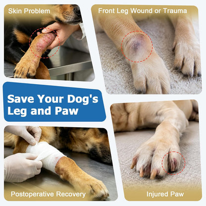 BARKLESS Dog Socks to Prevent Licking Paws, Leg Sleeve with Paw Protector