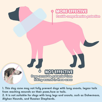Inflatable Dog Pillow Cone Collar After Surgery, Donut Soft Neck Cone for Chihuahua Pomeranian Small Dogs, etc, Recovery E Collar to Stop Licking Pink