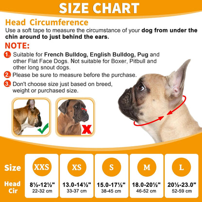 BARKLESS French Bulldog Muzzle, Short Snout Mesh Dog Muzzle with Tongue Out Design for Flat Face Dog Shih Tzu English Bulldog,Prevent Biting Chewing Allows Grooming