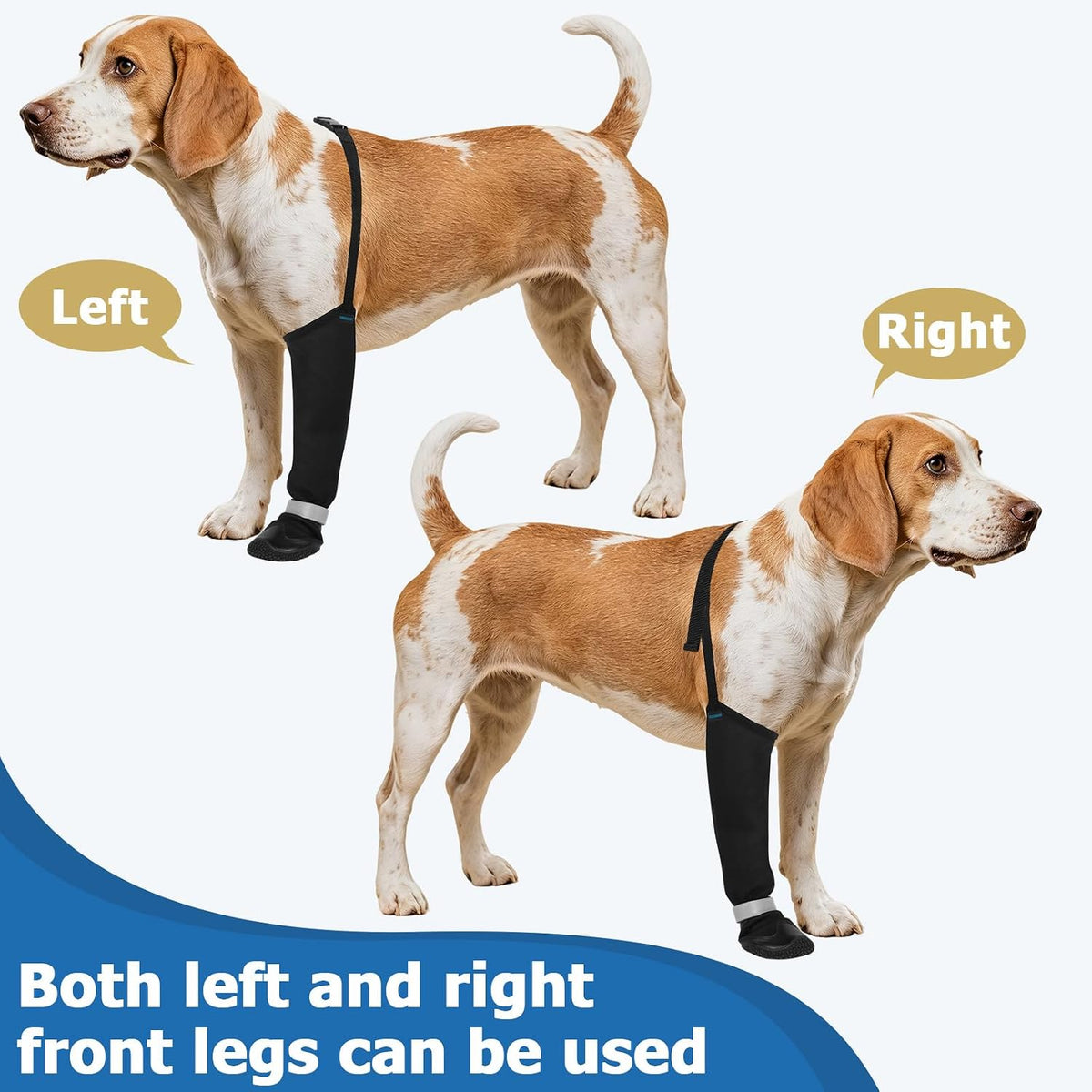 BARKLESS Dog Socks to Prevent Licking Paws, Leg Sleeve with Paw Protector