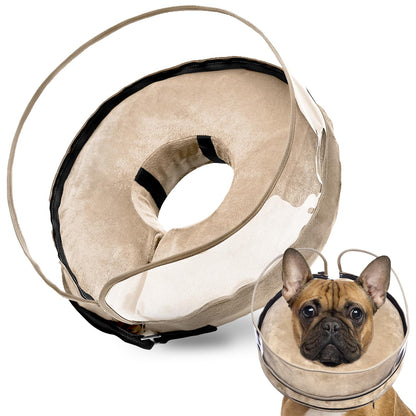 BARKLESS Inflatable Dog Cone for Large Dog to Stop Licking with Soft Guard
