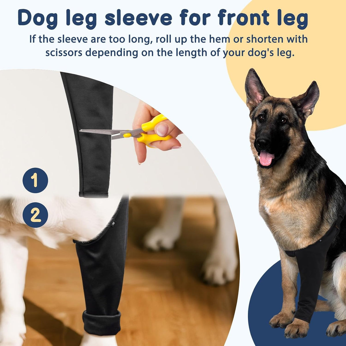 BARKLESS Dog Leg Sleeve for Front Single Leg After Surgery to Stop Licking