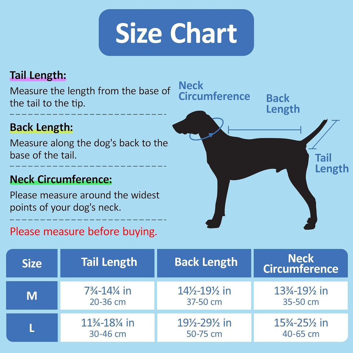 BARKLESS Dog Tail Protector, Dog Tail Wound Cover for Medium Large Dogs
