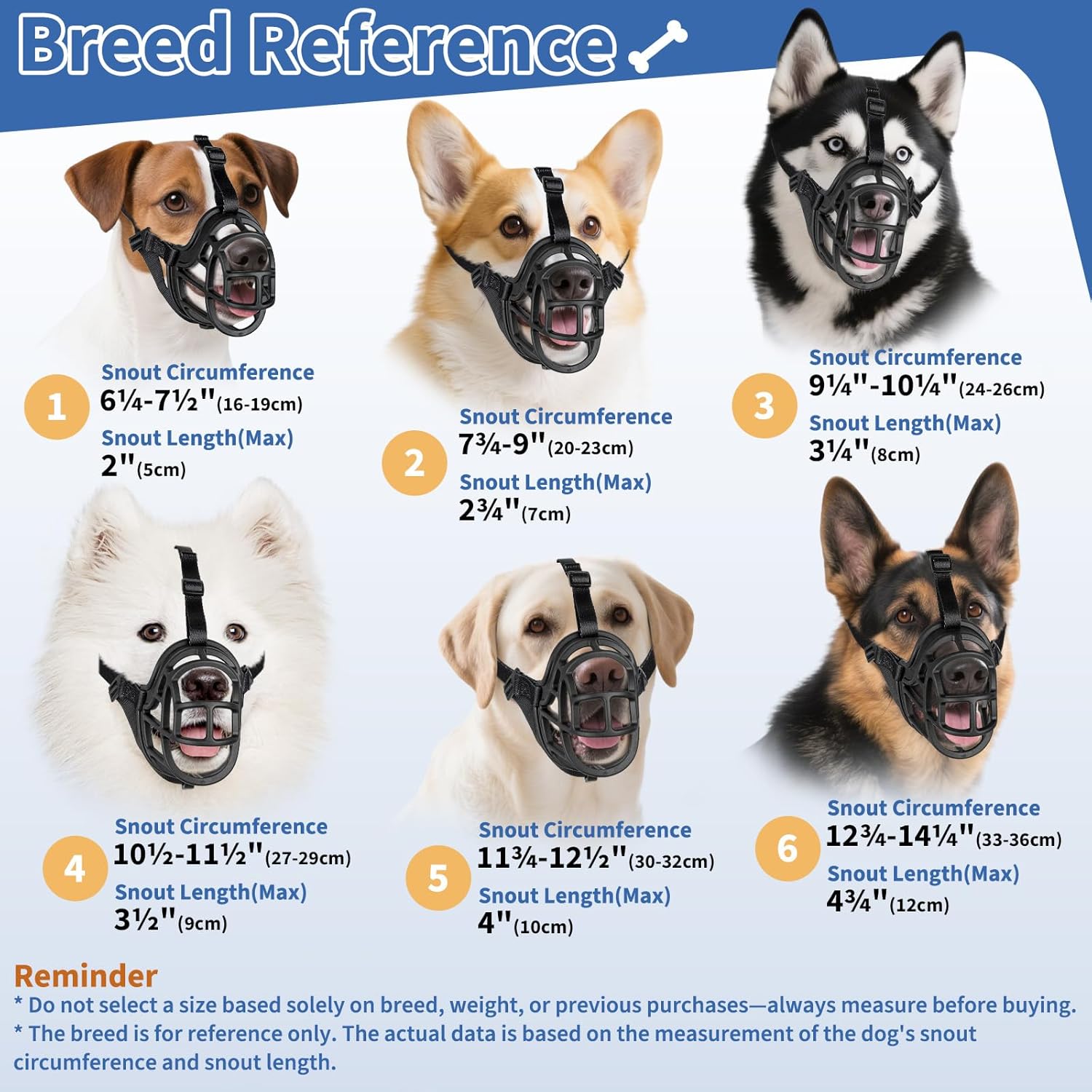 BARKLESS Dog Muzzle to Prevent Biting, Scavenging, Basket Muzzle for Large Medium Sized Dogs, Soft & Lightweight & Sturdy Mouth Cover with Removable Collar Loop for Training, Walking (Black, 3)