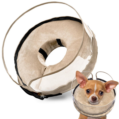 BARKLESS Inflatable Dog Cone for Large Dog to Stop Licking with Soft Guard