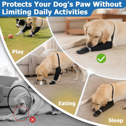 BARKLESS Dog Socks to Prevent Licking Paws, Leg Sleeve with Paw Protector