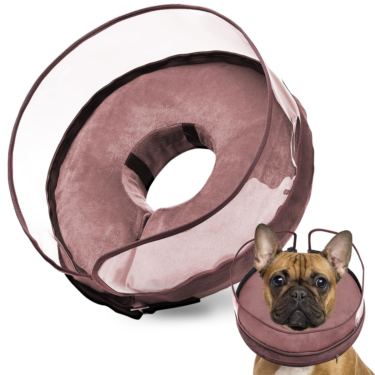 BARKLESS Inflatable Dog Cone for Large Dog to Stop Licking with Soft Guard
