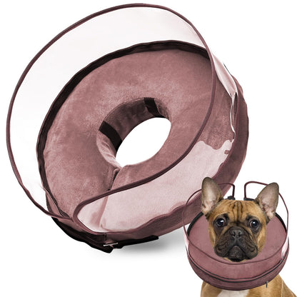 BARKLESS Inflatable Dog Cone for Large Dog to Stop Licking with Soft Guard