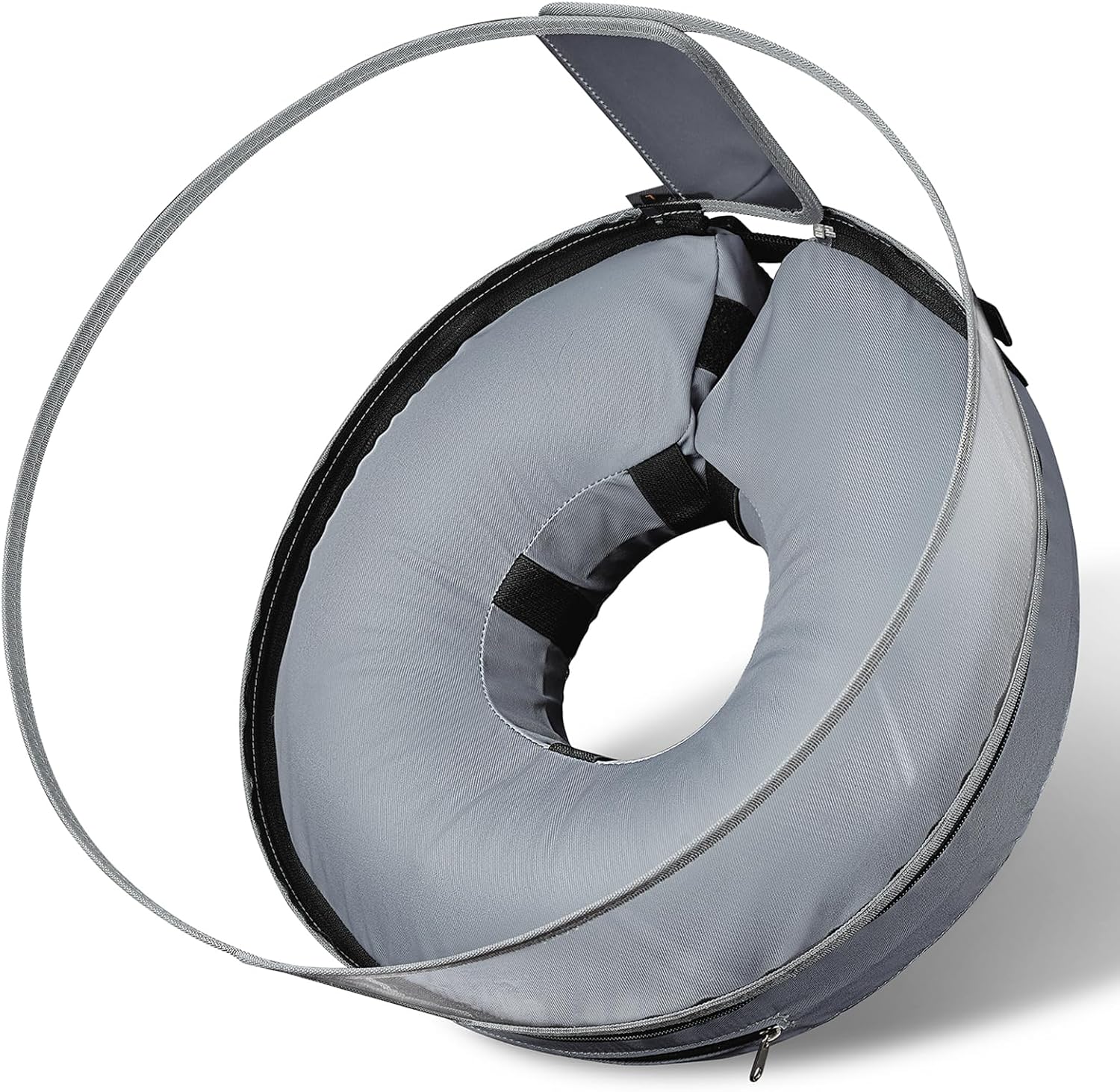 BARKLESS Donut Cone for Large Dogs, Protective Collar After Surgery to Stop Licking, Blow up Dog Surgery Collar with Transparent Shield, Inflatable Pillow Cone for Labrador, Rottweiler
