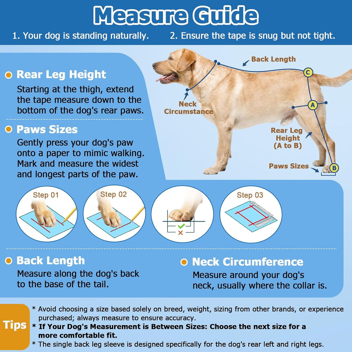 BARKLESS Rear Leg Sleeve with Paw Protector, Dog Bootie to Prevent Licking