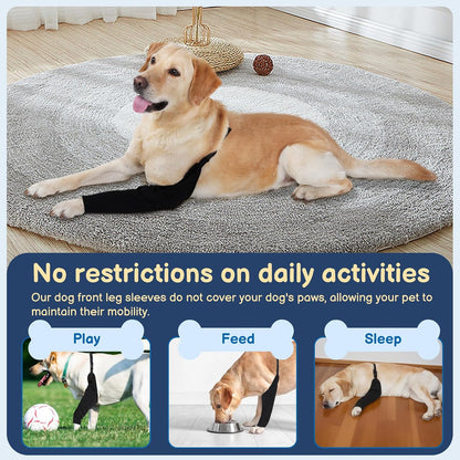 BARKLESS Dog Leg Sleeve for Front Single Leg After Surgery to Stop Licking